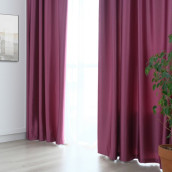 Классические шторы Madalin цвет: фиолетовый
