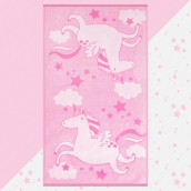 Детское полотенце Pink Unicorn цвет: розовый (70х130 см)