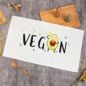 Кухонное полотенце Vegan цвет: серый (40х73 см)