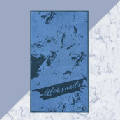 Полотенце Александр цвет: синий (50х90 см)