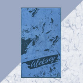Полотенце Алексей цвет: синий (50х90 см)