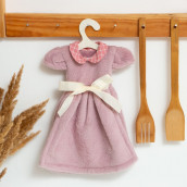 Кухонное полотенце Платье цвет: сиреневый (25х30 см)