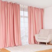 Классические шторы Розовое золото