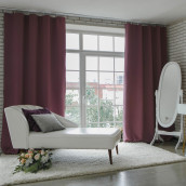 Классические шторы Этель цвет: фиолетовый (145х265 см - 1 шт)