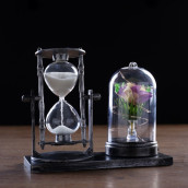 Часы песочные Роза в ассортименте (15х9х14 см)