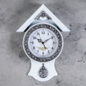 Часы настенные Белый домик (7х29х40 см)