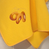 Кухонное полотенце Сушки цвет: желтый (50х70 см)