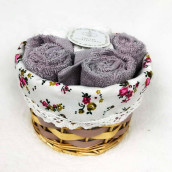 Набор из 6 полотенец для рук Evita цвет: фиолетовый (30х30 см - 6 шт)