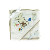 Детское полотенце Fanny bunny цвет: бежевый (80х80 см)