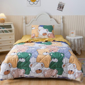 Детское постельное белье с одеялом Медвежата цвет: желтый (1.5 сп)