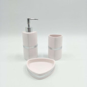 Набор для ванной Janae цвет: розовый (универсальный)