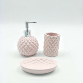 Набор для ванной Scorro цвет: розовый (универсальный)