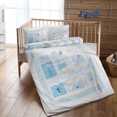 Детское постельное белье Sweet farm цвет: голубой (для новорожденных)