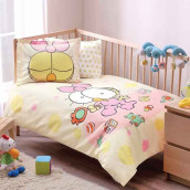 Детское постельное белье Игрушки цвет: лимонный (для новорожденных)
