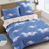 Постельное белье с одеялом-покрывалом Josett цвет: голубой