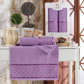 Набор из 2 полотенец Brand цвет: фиолетовый (50х90 см, 70х140 см)