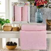 Набор из 2 полотенец Vera цвет: светло-розовый (50х90 см, 70х140 см)