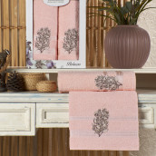 Набор из 2 полотенец Belusso цвет: светло-розовый (50х90 см, 70х140 см)