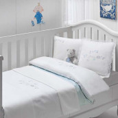 Детское постельное белье Птички цвет: голубой (для новорожденных)