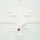 Кухонное полотенце Китана цвет: белый, красный (50х70 см)