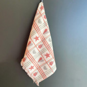 Кухонное полотенце Беллария цвет: красный, серый, бежевый (50х70 см)