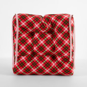 Подушка на стул Плетение цвет: красный (40х40 (1 шт))