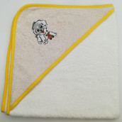 Детское полотенце Собачка цвет: бежевый (70х70 см)