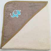Детское полотенце Слоненок цвет: кремовый (70х70 см)