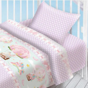 Детское постельное белье На воздушном шаре цвет: сиреневый (для новорожденных)