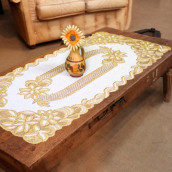 Дорожка на стол Тициан цвет: золотисто-кремовый (50х100 см)