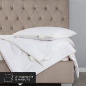 Комплект из 2 подушек Cashmere, Шерсть кашгоры в хлопковом тике (50х70 - 2 шт)