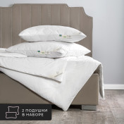 Комплект из 2 подушек Cotton, хлопковое волокно в хлопковом тике
