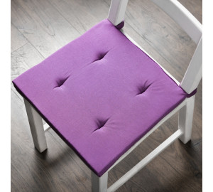 Подушка на стул Билли цвет: фиолетовый (37х42 (2 шт))