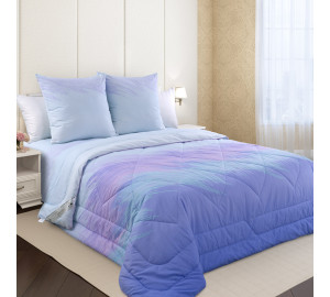 Постельное белье с одеялом Сияние цвет: голубой