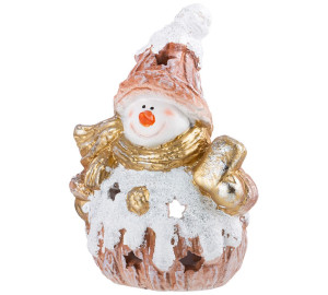 Фигурка Снеговик с конфетой (16х22 см)