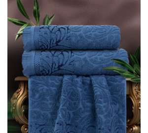 Набор из 2 полотенец Kamelia цвет: синий (50х80 см, 70х130 см)