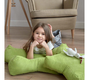 Декоративная подушка-игрушка Старс цвет: зеленый