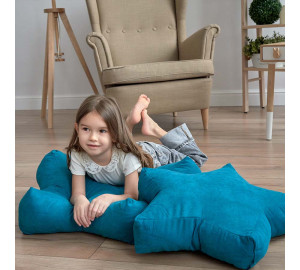 Декоративная подушка-игрушка Старс цвет: бирюзовый