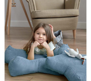 Декоративная подушка-игрушка Старс цвет: голубой