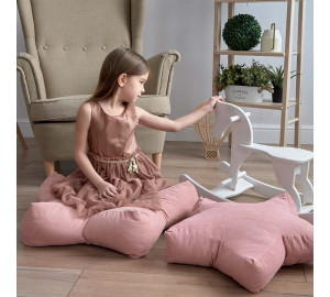 Декоративная подушка-игрушка Старс цвет: светло-розовый