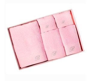 Полотенце Crociera цвет: розовый (40х60 см - 2 шт,60х110 см - 2 шт,100х150 см)