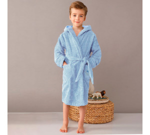 Детский банный халат Krummer цвет: голубой