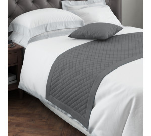 Дорожка на кровать Каспиан цвет: серый