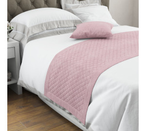 Дорожка на кровать Ибица цвет: розовый
