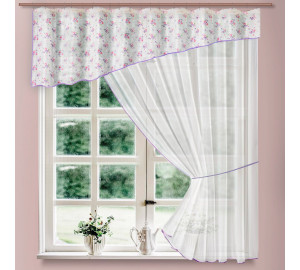 Классические шторы Jezebel цвет: фиолетовый (280х175 см - 1 шт)