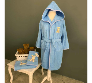 Детский банный халат Cletis цвет: синий