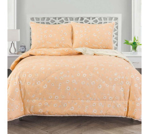 Постельное белье с одеялом Люсиль цвет: персиковый