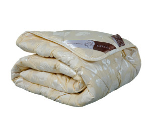 Одеяло Merino, шерсть мериноса в хлопковом тике, легкое