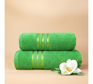 Набор из 2 полотенец Harmonika цвет: зеленый (50х80 см, 70х130 см)