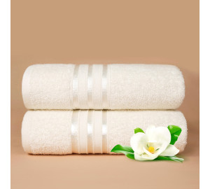 Набор банных полотенец Harmonika цвет: молочный
